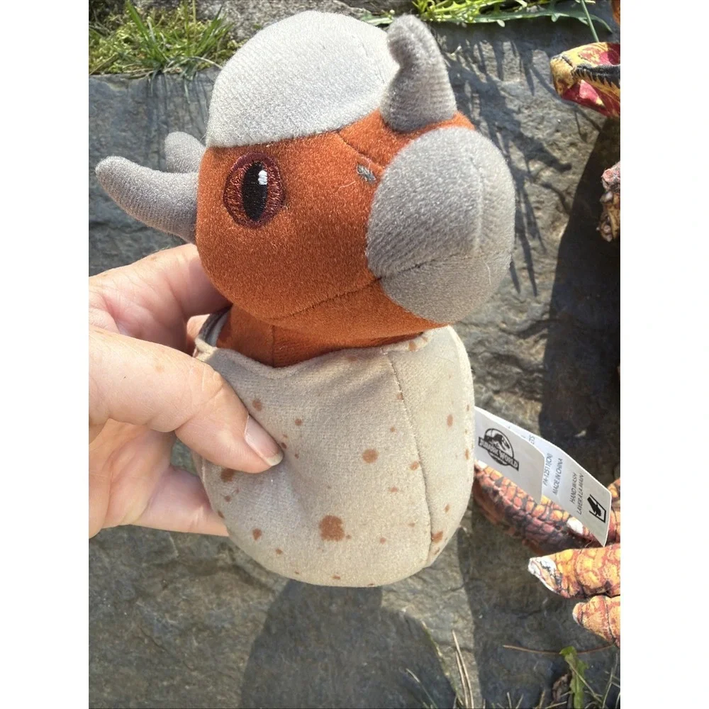 Vintage Ace Novelty JURASSIC PARK Plush DILOPHOSAURUS Spitter Dinosaur w/ Tag!